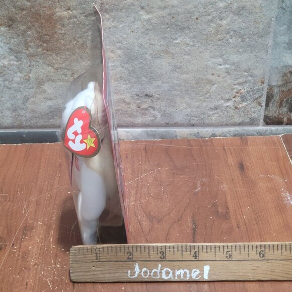 Ty McDonalds Teenie Beanie Baby Libearty The Bear US Flag Plush Toy 1996 - Picture 10 of 10